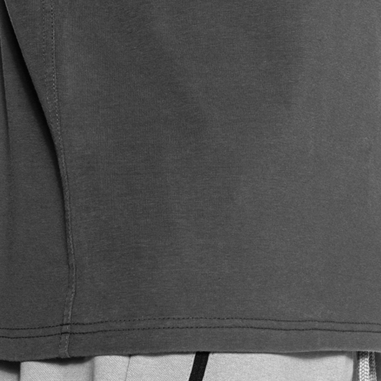 Wholesale Custom Raglan Sleeve High Neck 100% Cotton Workout Blank T Shirts For Men detail pictures