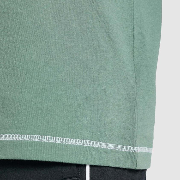 Contrast Stitching Gym Cotton Blank Fitness Streetwear Custom Logo Design T shirts For Men detail pictures