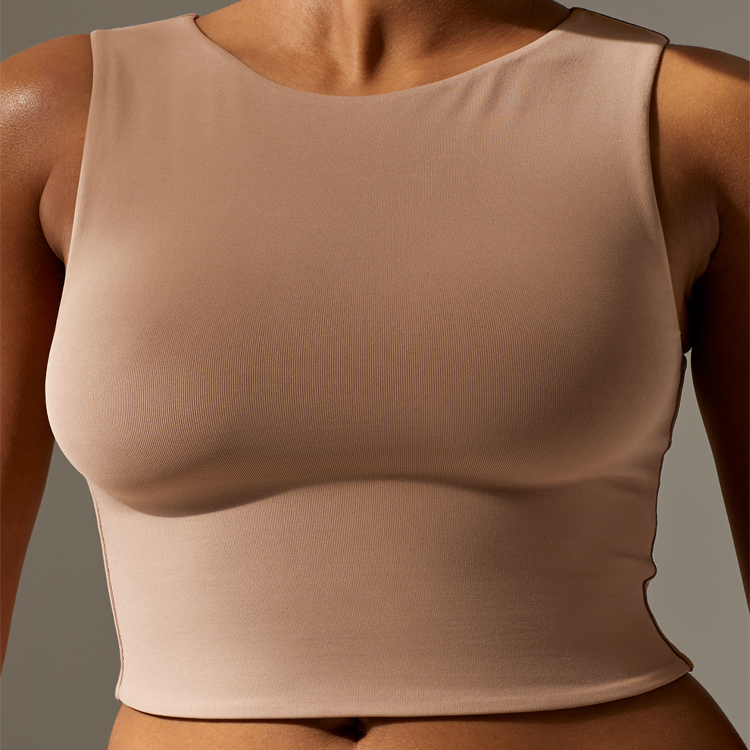 Hot Sell Four Way Stretch Blank Crop Tank Tops Custom Logo For Women