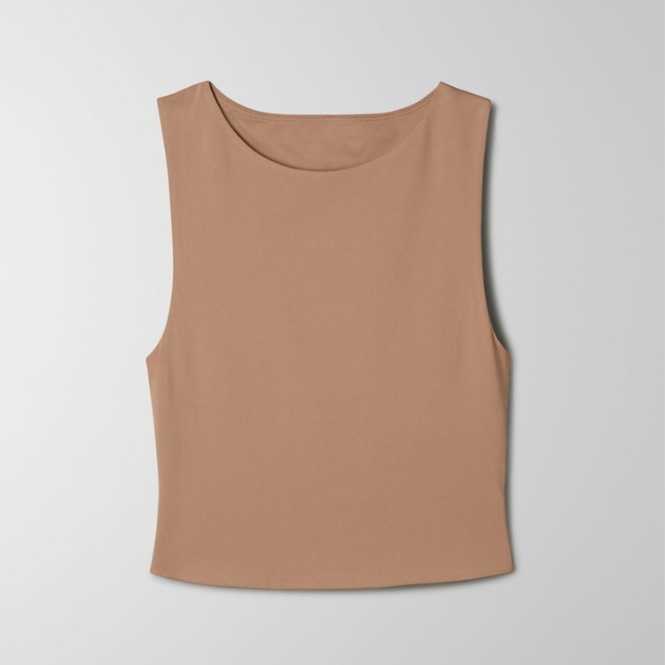 Hot Sell Four Way Stretch Blank Crop Tank Tops Custom Logo For Women detail pictures