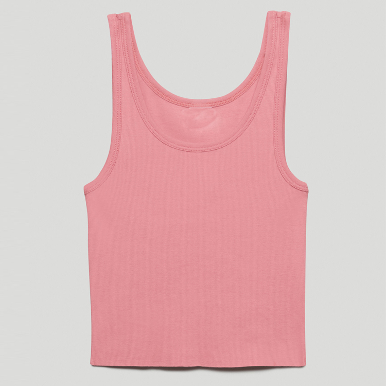 Fashion Girls Workout Gym Four Way Stretch Women Ribbed Yoga Crop Tank Top Custom Logo detail pictures
