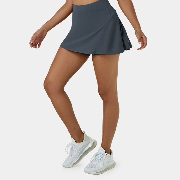 Wholesale Price Custom Stretch Lining Shorts Back Pocket Women Pleated Tennis Skirts