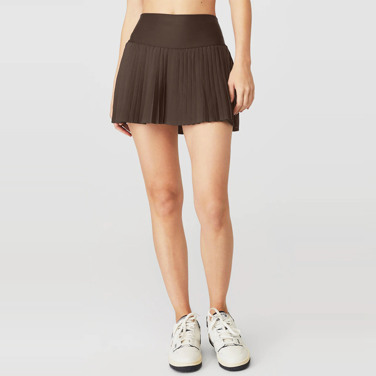 High Rise Girls Tennis Dress Wholesale Workout Women Inner Shorts Pleated Tennis Skirts detail pictures