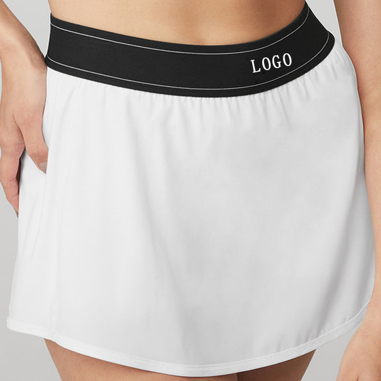 Wholesale Price High Waist Tennis Dress Custom Elastic Band Women Tennis Skirts detail pictures