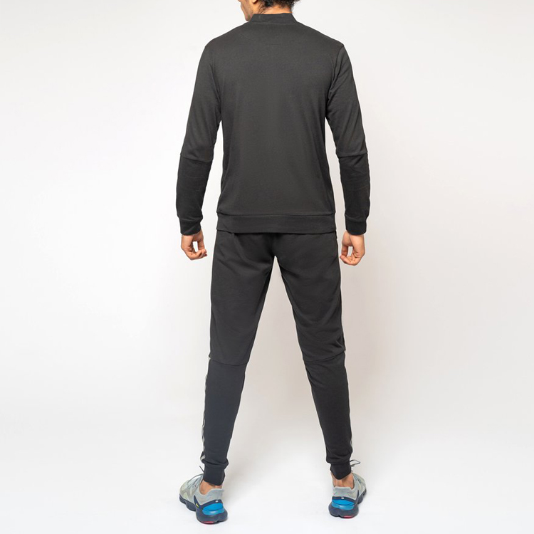High Quality Wholesale Quick Dry Polyester Men Blank Slim Fit Tracksuits Custom Logo detail pictures