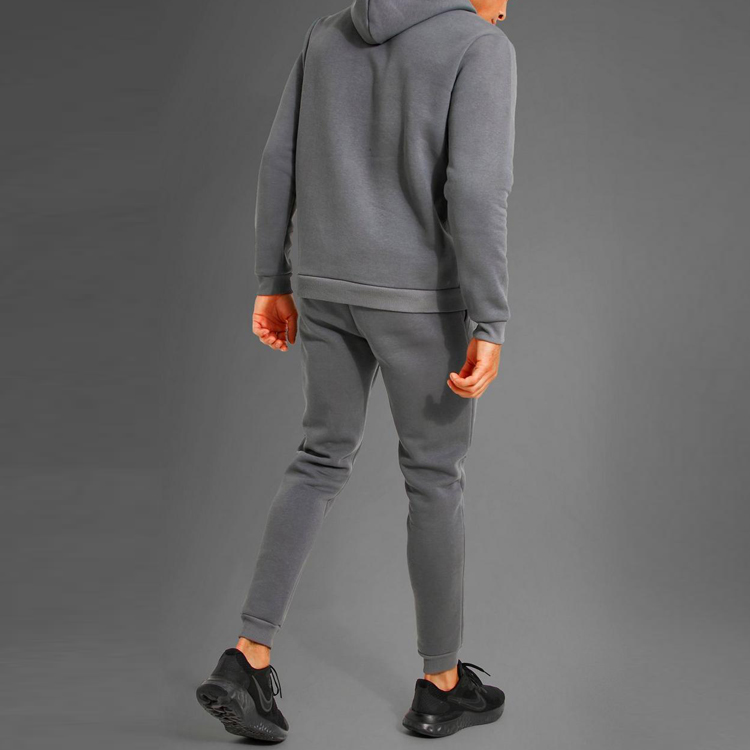Wholesale Frency Terry Cotton Slim Fit Hoodie Sweatsuit Custom Logo For Men detail pictures
