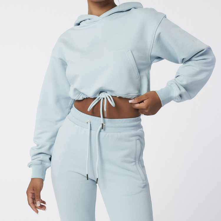 China OEM Yoga Pants Supplier -
Wholesale Lightweight Custom Logo Women Sports Workout Crop Hoodies Jogger Tracksuit Sets – AIKA detail pictures
