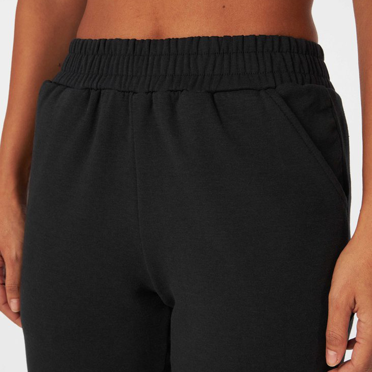 Factory Price Athletic Elastic Waist & Bottom Unisex Workout Sweat Jogger Pants For Women detail pictures