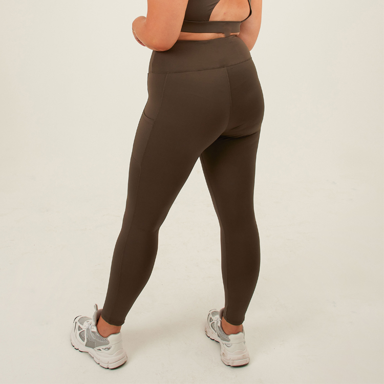 Wholesale Four Way Stretch High Waist Women Yoga Tights Gym Leggings With Pocket detail pictures