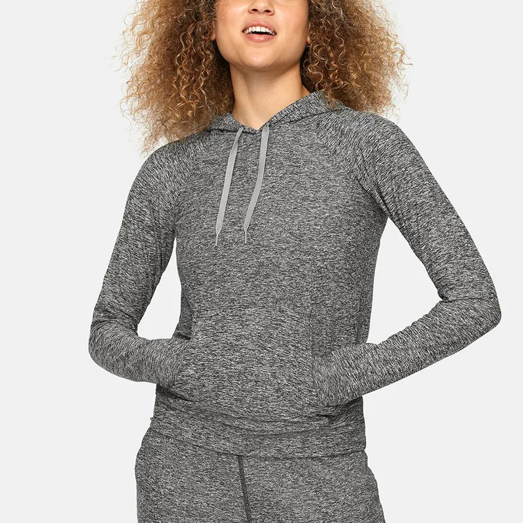 Best Selling Wholesale Lightweight Quick Dry Polyester Fabric Blank Hoodies For Women Gym Wear