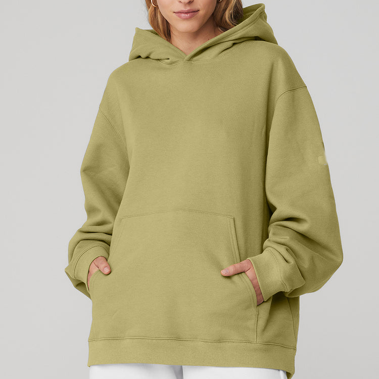 High Quality Custom Workout Blank 100% Cotton Oversize Women Gym Hoodie With Pocket
