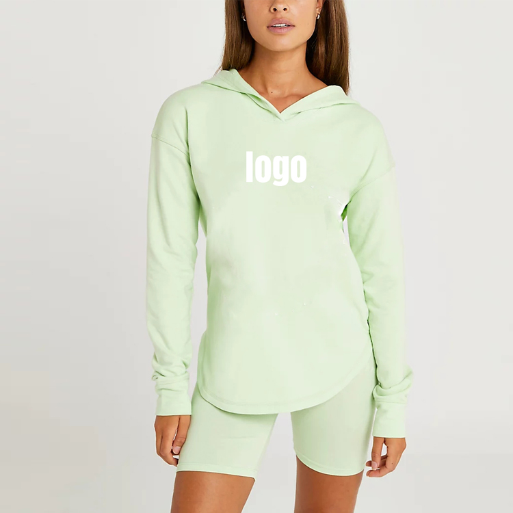 OEM/ODM Supplier Yoga Wear Manufacturer -
Fashion Sexy Design Wholesale Custom Printed Back Hollow Out Curve Bottom Plain Pullover Hoodies For Women – AIKA detail pictures