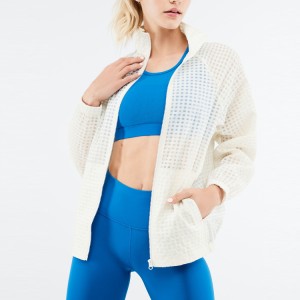 Low price for Adults Leggings For Women -
 Fashion Design Active Wear Lightweight 100% Polyester Breathable Full Zipper Women Sports Jacket – AIKA