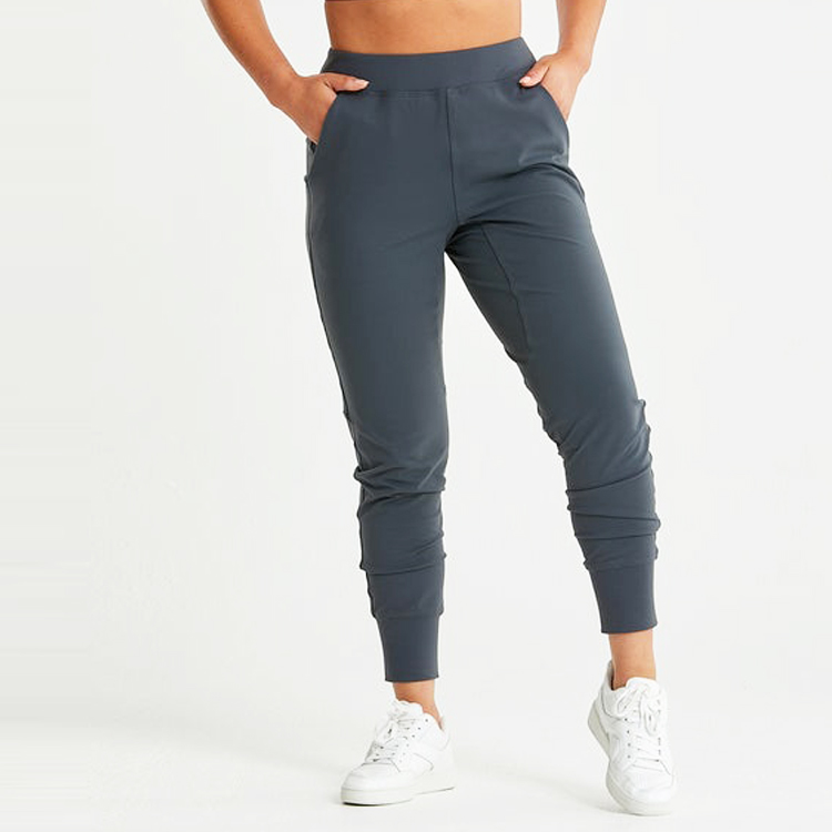 High Quality Stretchable Drawstring Waist Women Custom Slim Fit Sports Jogger Pants