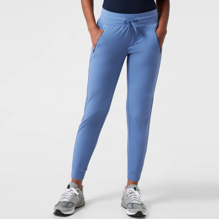 OEM Design Drawstring Waist Track Pants Lightweight Joggers Women Slim Fit Sweatpants