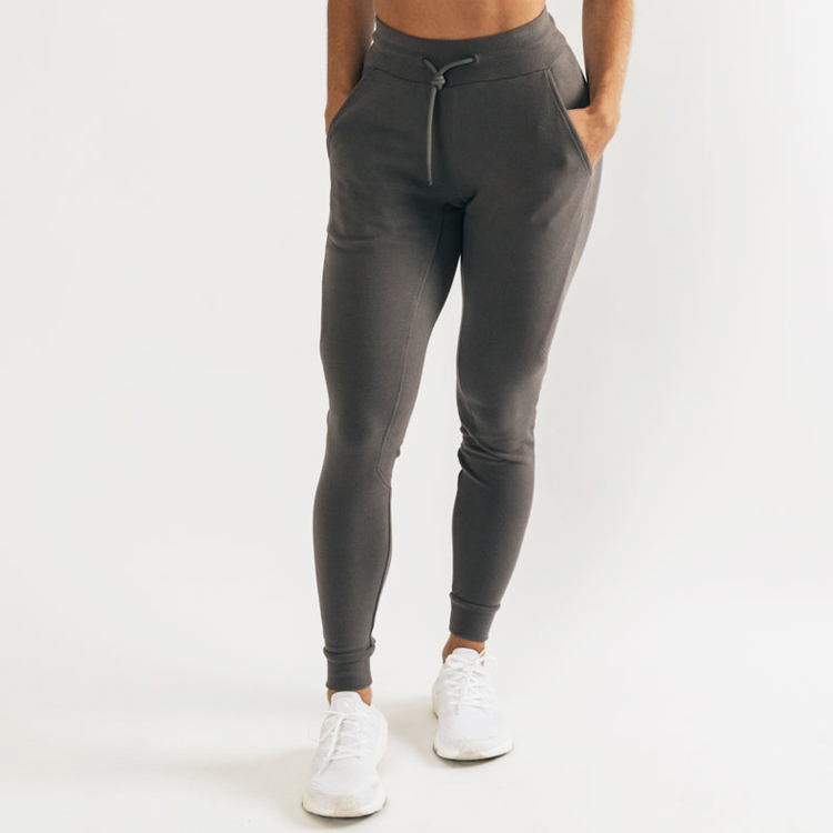 Wholesale OEM Sports Tapered Leg Pants Women Slim Fit Cotton Sweat Joggers detail pictures