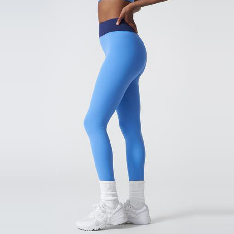 Wholesale Four Way Stretch Workout No Front Seam Custom High Waist Yoga Fitness Leggings detail pictures