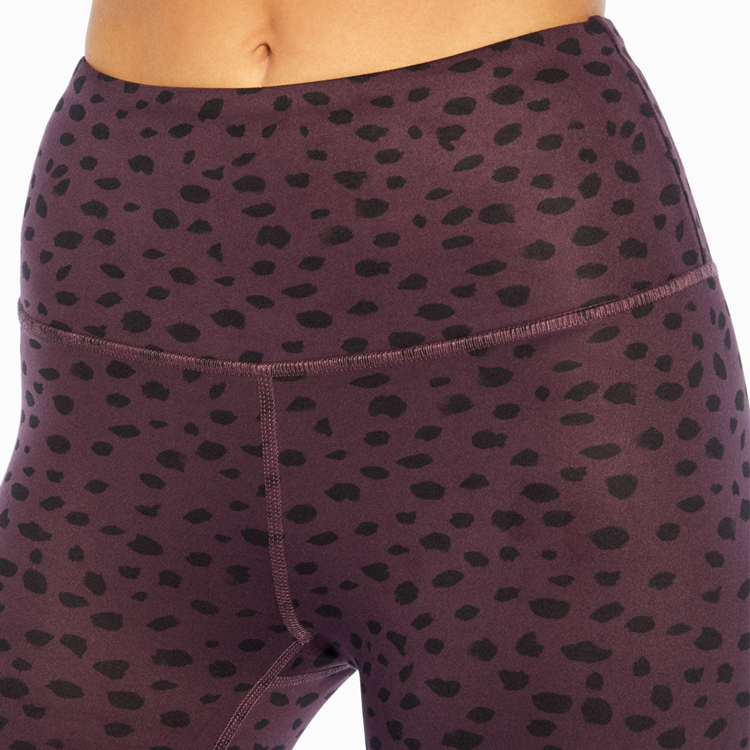 Custom Sublimated Printing High Waist Gym Pants 7/8 Yoga Tights Leggings For Women detail pictures