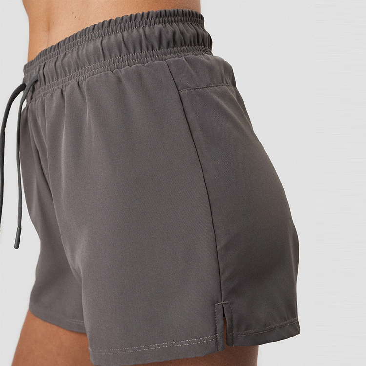New Arrival Custom High Quality Polyester 2 IN 1 Fitness Sport Shorts For Women detail pictures
