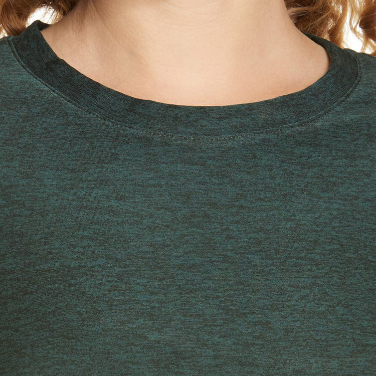 Wholesale Lightweight Quick Dry Polyester Plain Gym T Shirts Custom Printing For Women detail pictures