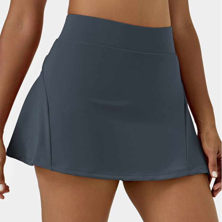Wholesale Price Custom Stretch Lining Shorts Back Pocket Women Pleated Tennis Skirts detail pictures