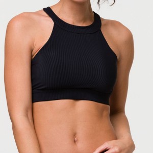 Low price for Adults Leggings For Women -
 New Arrivals Lightweight High Neck Built In Padded Rib Sports Bra For Women – AIKA