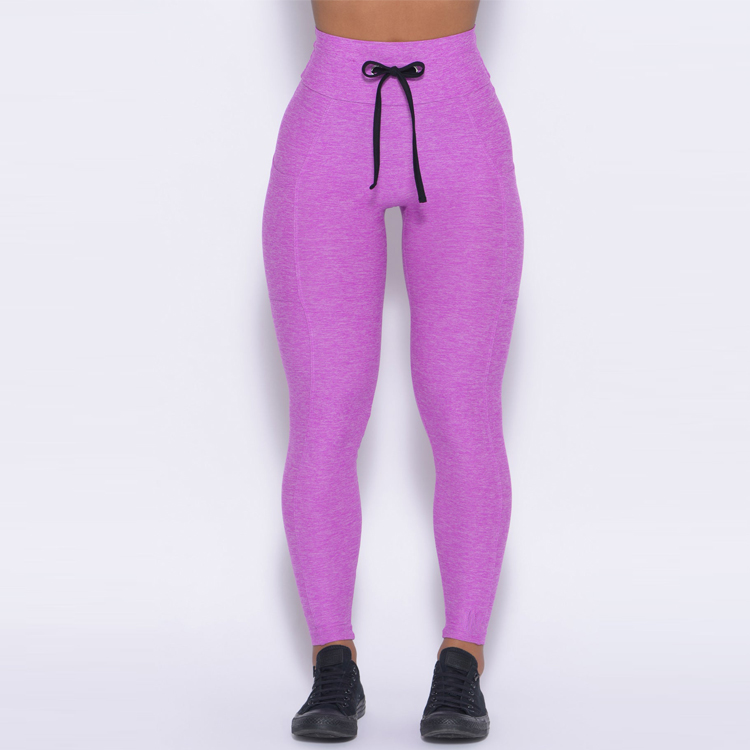 Four Way Stretch Custom Two Piece Yoga Fitness Suit Scrunched Butt Women Yoga Set detail pictures