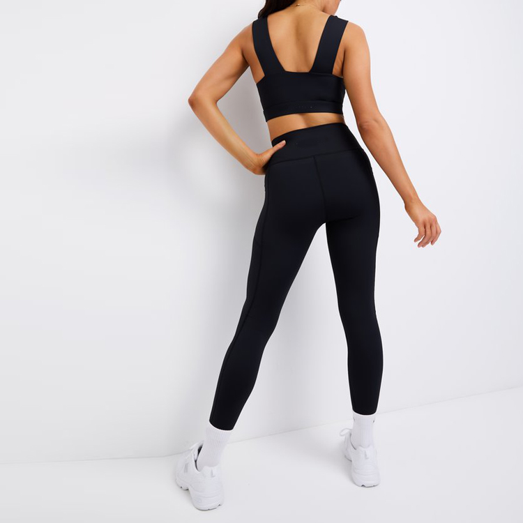 High Quality Customized Design High Waist Workout Fitness Set Two Piece Yoga Suits For Women detail pictures