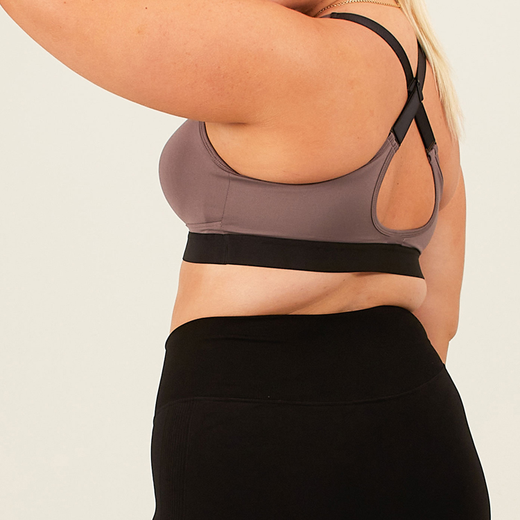 High Quality Ladies Push Up Yoga Bra Custom Adjustable Straps Sports Bra For Women detail pictures