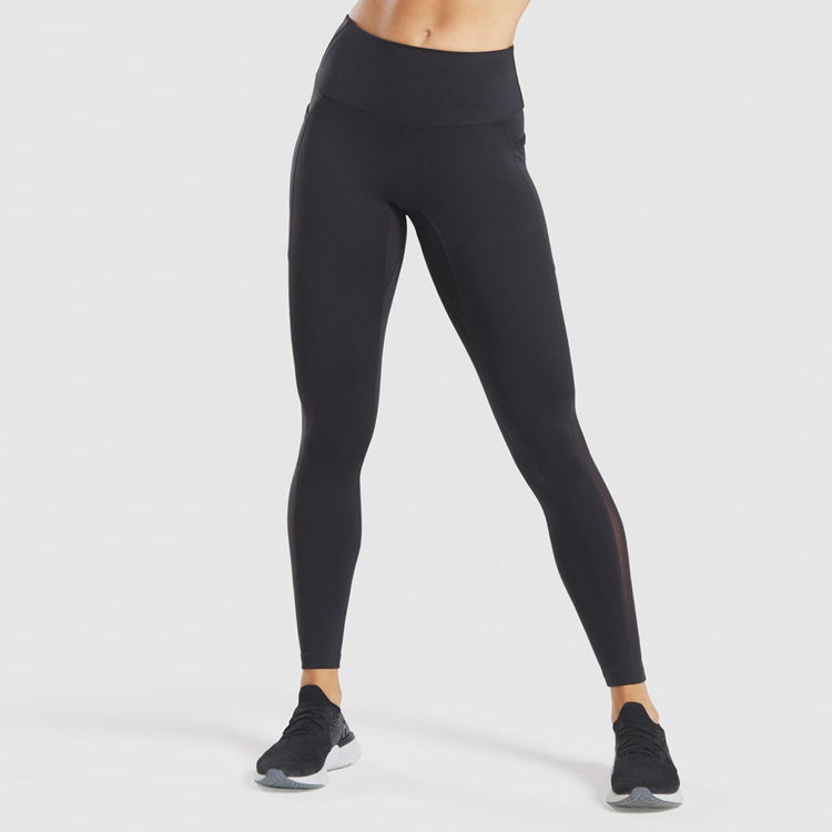Factory Wholesale Compression Black Tights Active Yoga Pants Woman Fitness Leggings detail pictures