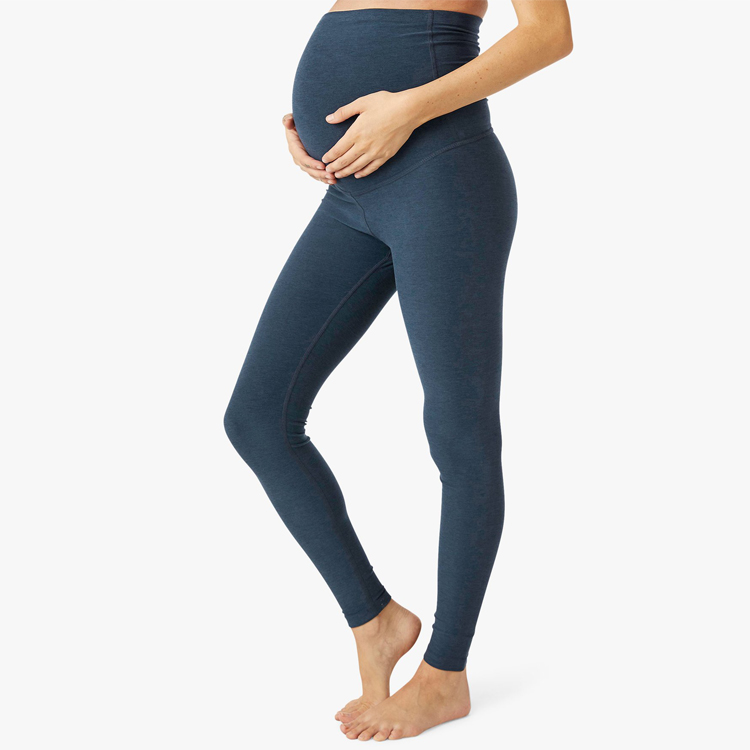 Eco Friendly Stretchable Sports Gym High Waist Women Maternity Yoga Leggings detail pictures