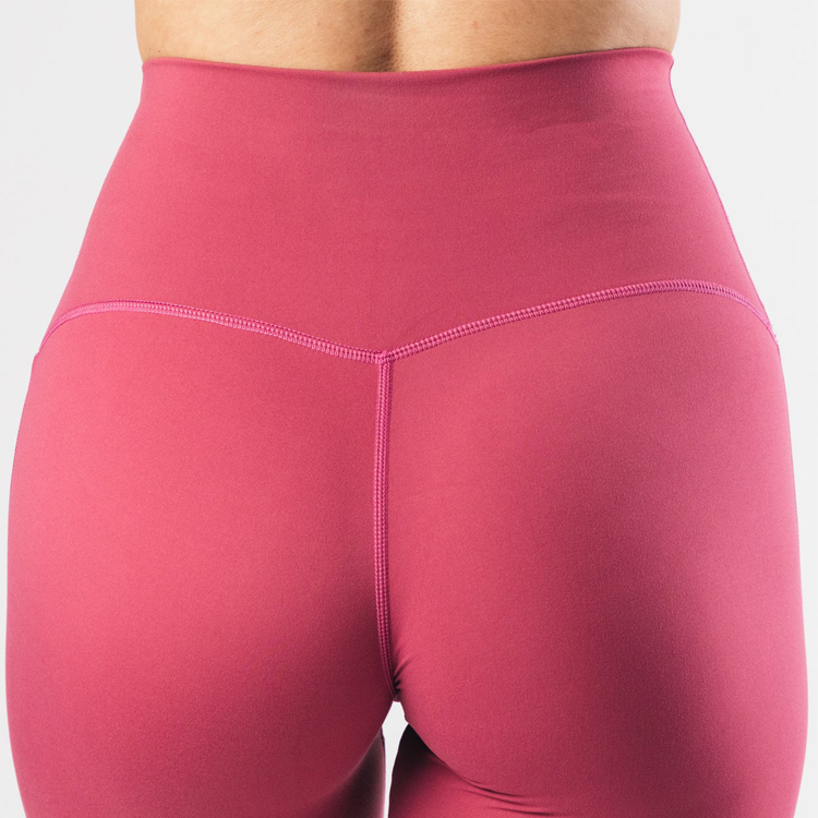 Factory Price Fitness Tights Custom No Front Seam High Waist Yoga Legging Pants For Women detail pictures