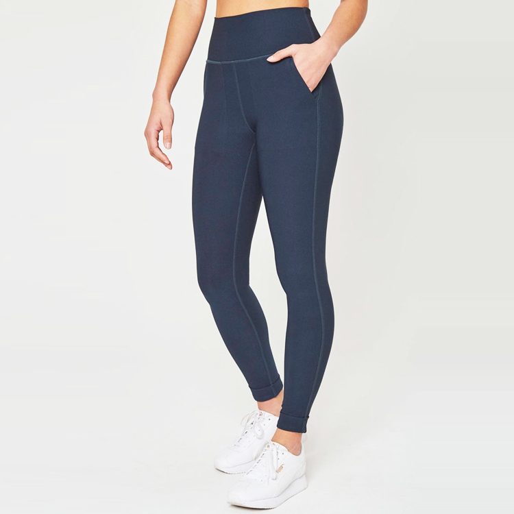 Factory Price Custom High Waist Fitness Tights Women Yoga Leggings With Pockets