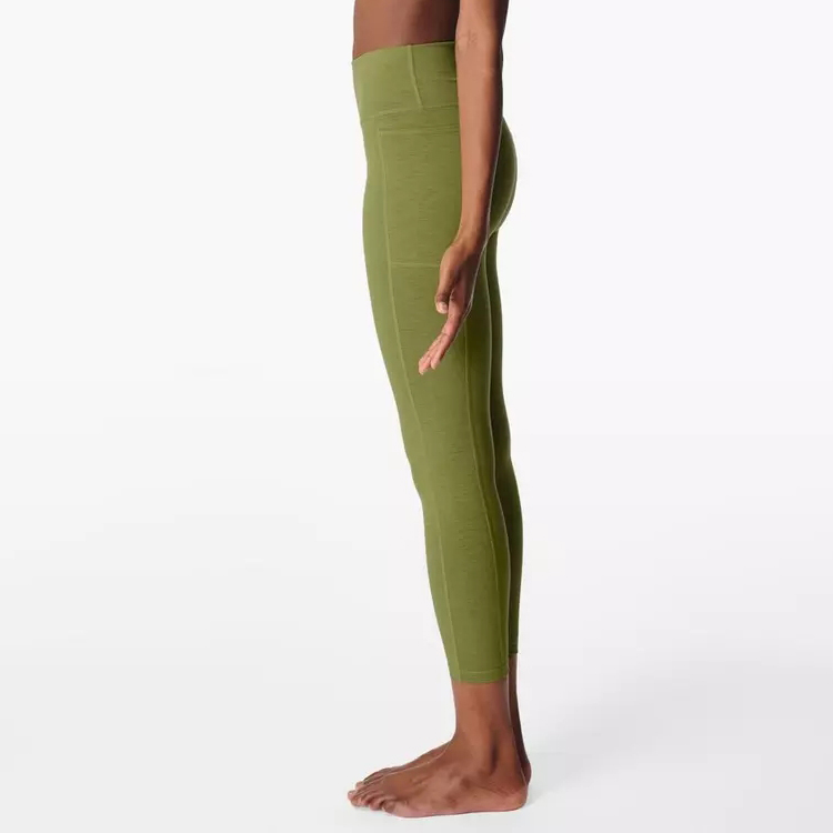 High Quality Fitness Yoga tights High Waist Side Pocket 7/8 Workout Gym Leggings Pants detail pictures