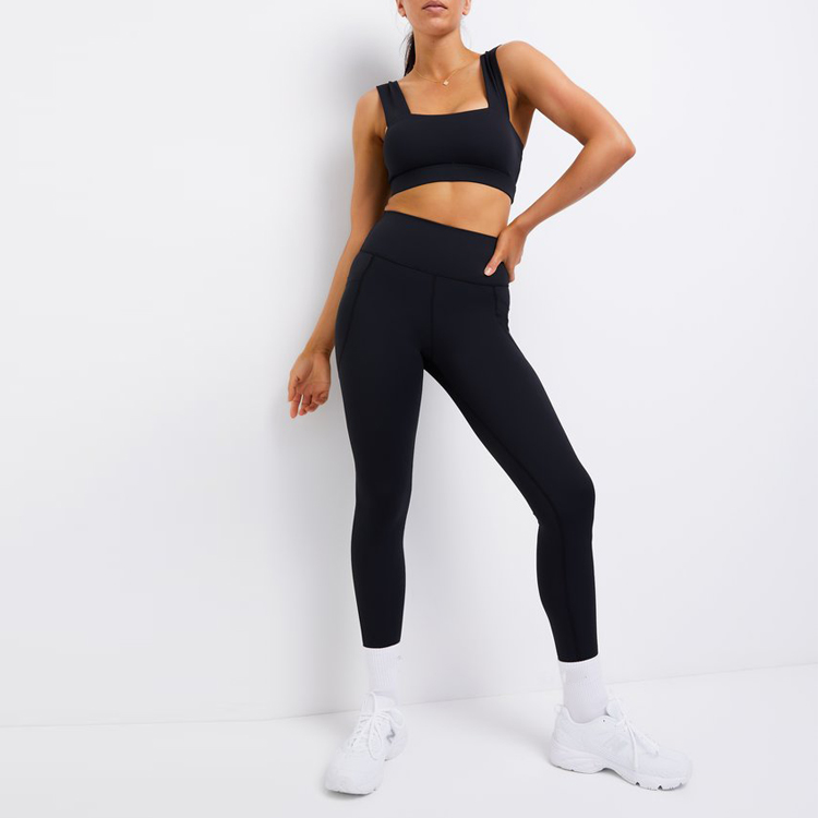 High Quality Customized Design High Waist Workout Fitness Set Two Piece Yoga Suits For Women