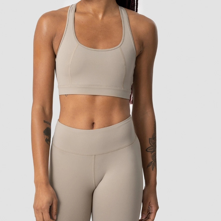 Athletic Fitness Push Up Cross Back Key Hole Custom Women Yoga Sports Bra