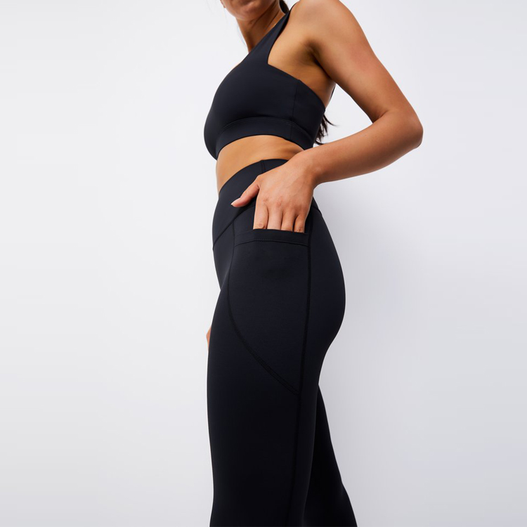 High Quality Customized Design High Waist Workout Fitness Set Two Piece Yoga Suits For Women detail pictures